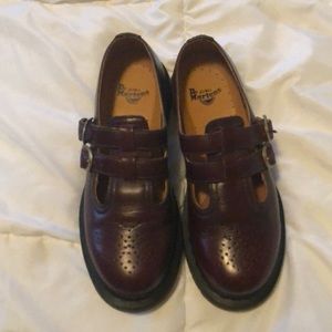 Dr Martens size 7 red Mary Janes